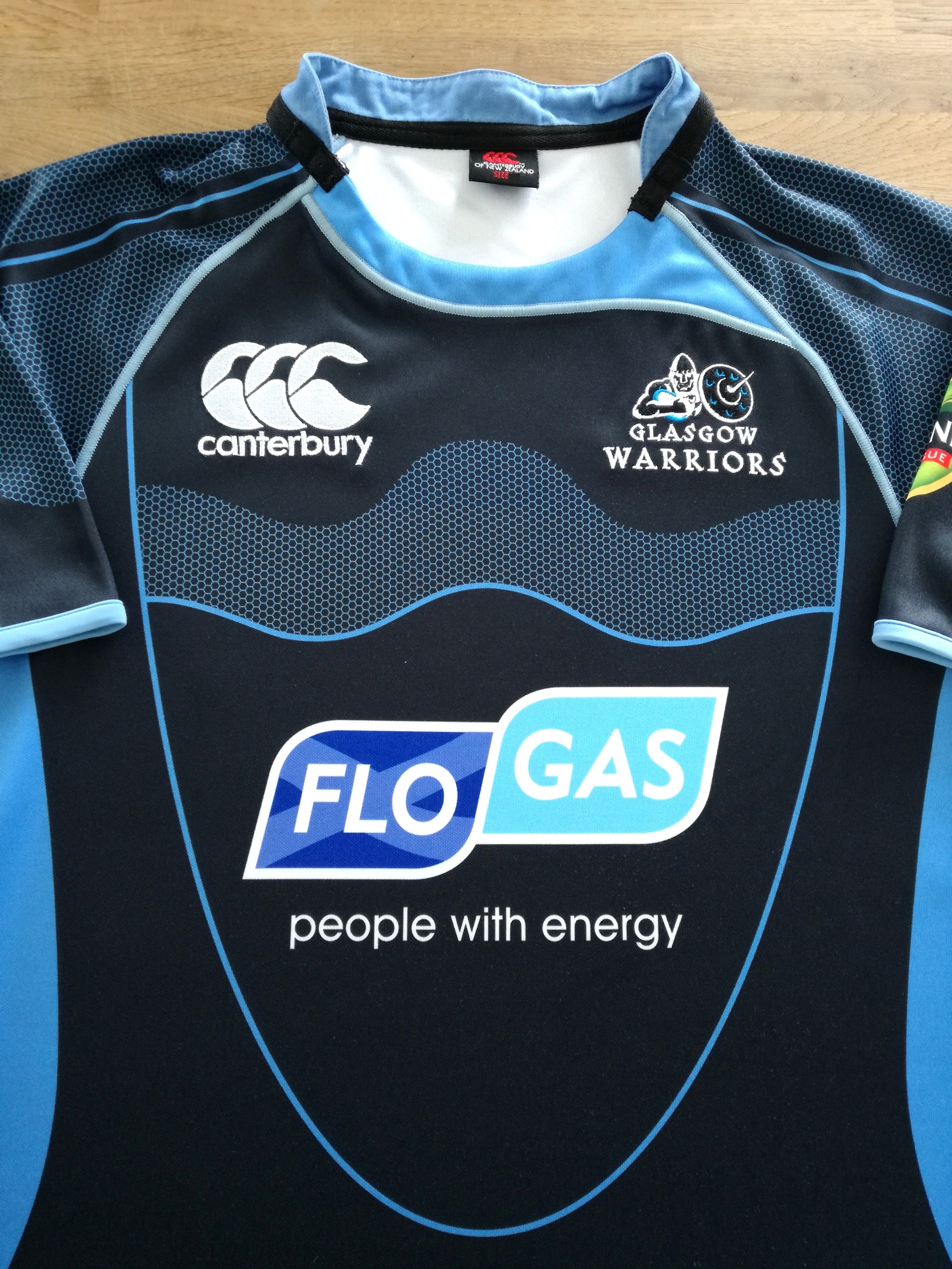 2008/09 Glasgow Warriors Home Pro-Fit Rugby Shirt