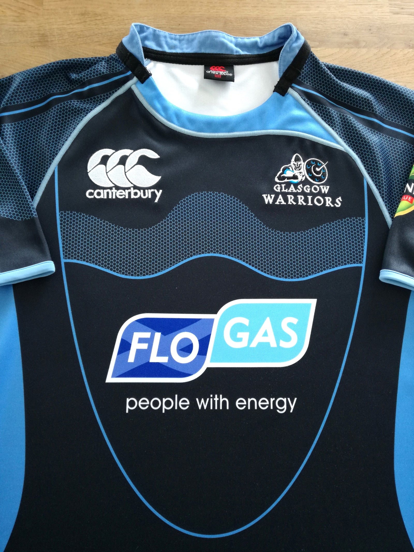 2008/09 Glasgow Warriors Home Pro-Fit Rugby Shirt