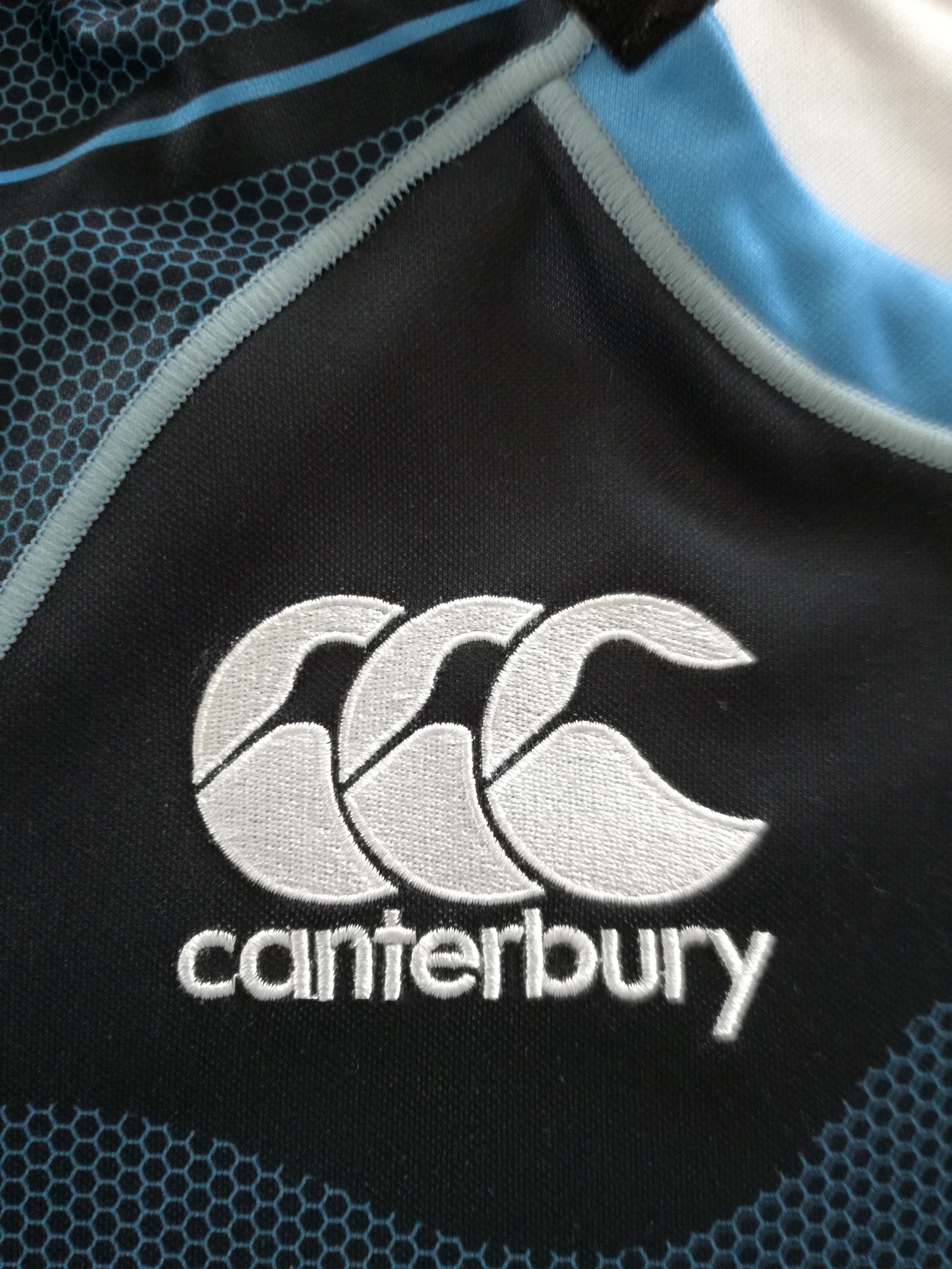 2008/09 Glasgow Warriors Home Pro-Fit Rugby Shirt (M)