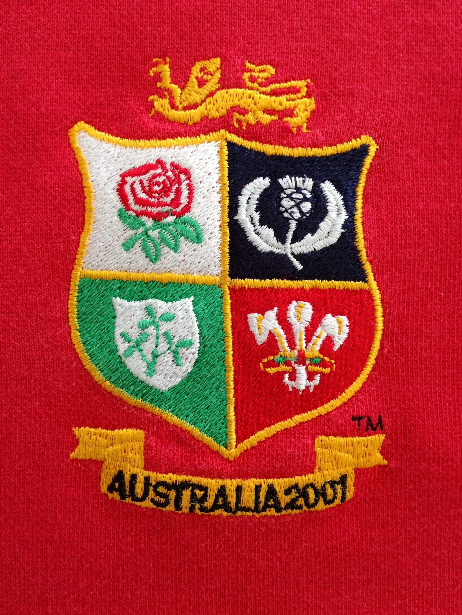 2001 British & Irish Lions Rugby Shirt. (S)