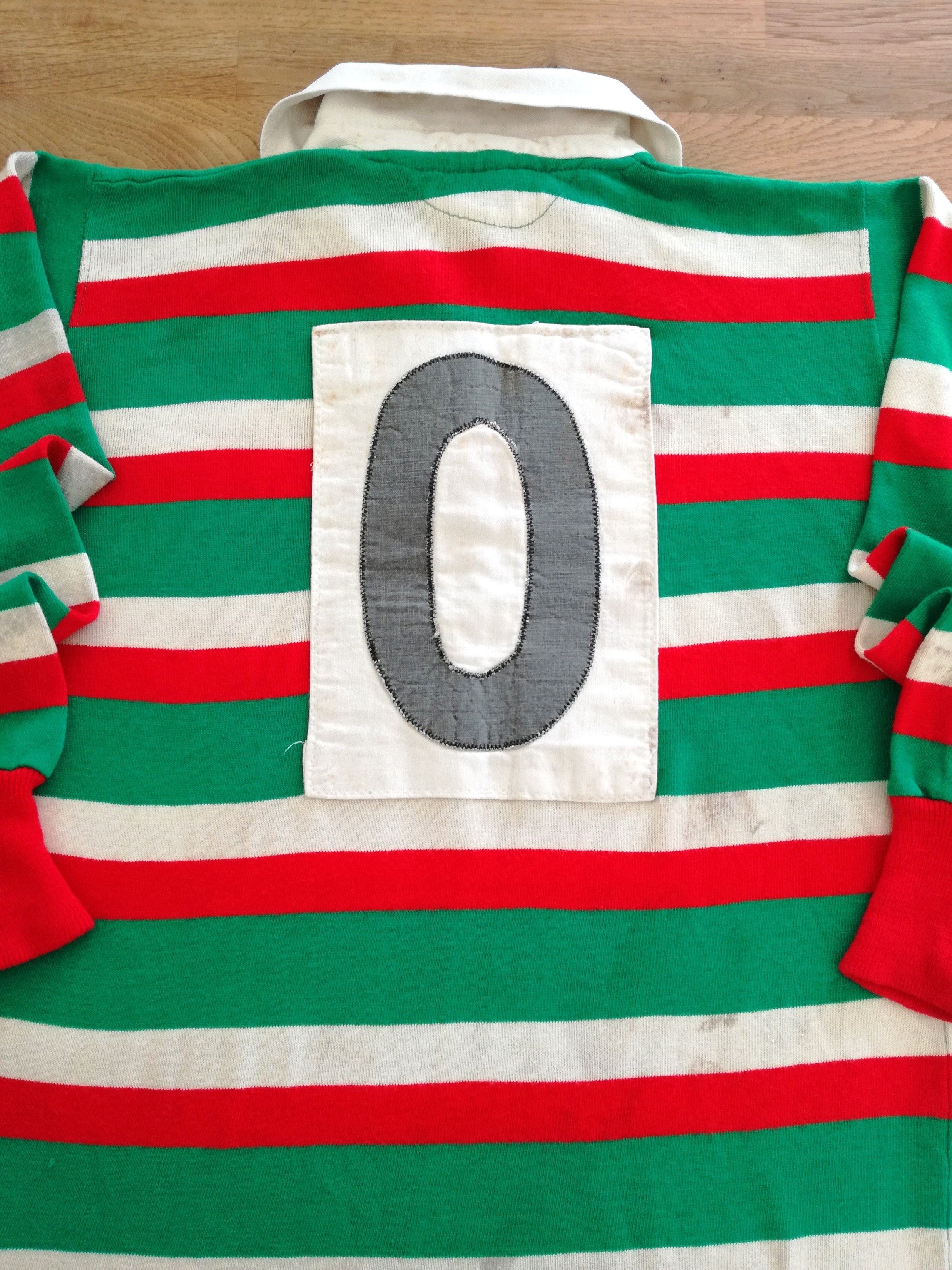 1981/92 Leicester Tigers Home Match Worn Rugby Shirt (Dusty Hare 'O')