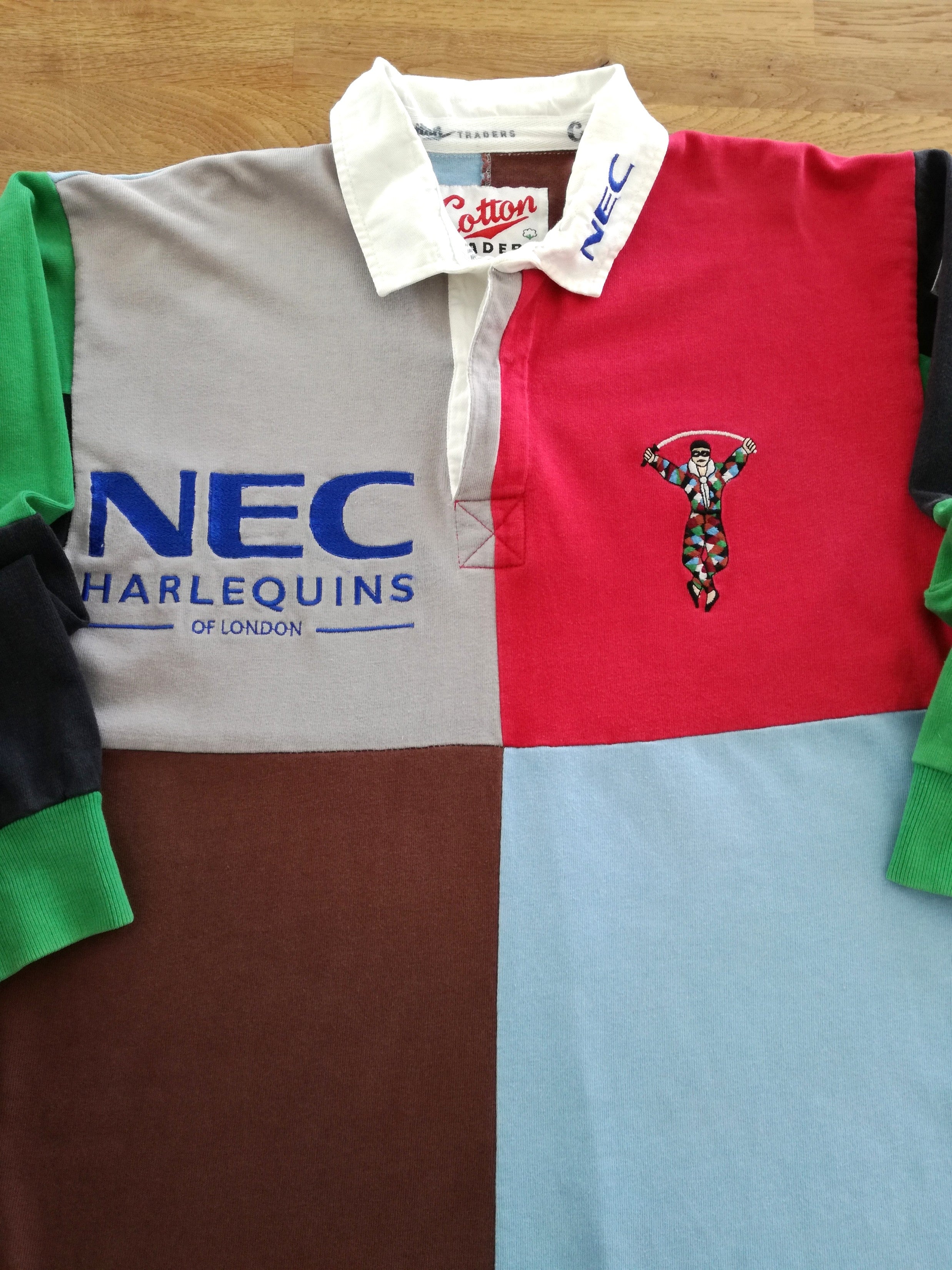 1996/97 Harlequins Home Long Sleeve Rugby Shirt