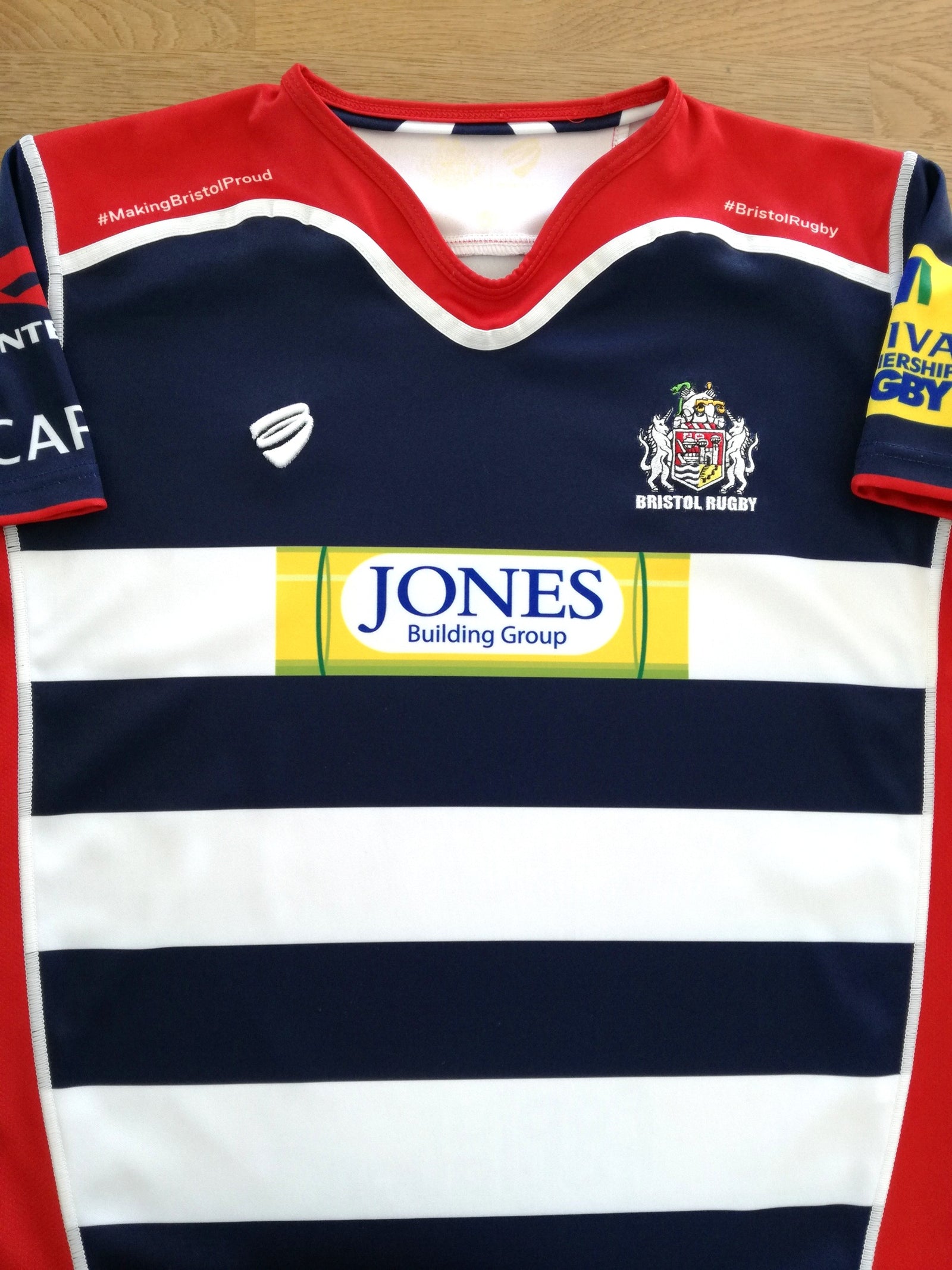 2016/17 Bristol Home Premiership Rugby Shirt
