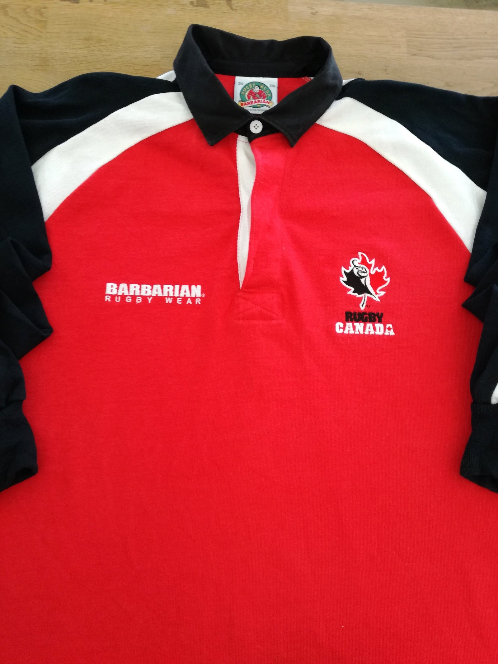 2006/07 Canada Home Long Sleeve Rugby Shirt