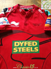 2011/12 Scarlets Home Pro12 Rugby Shirt
