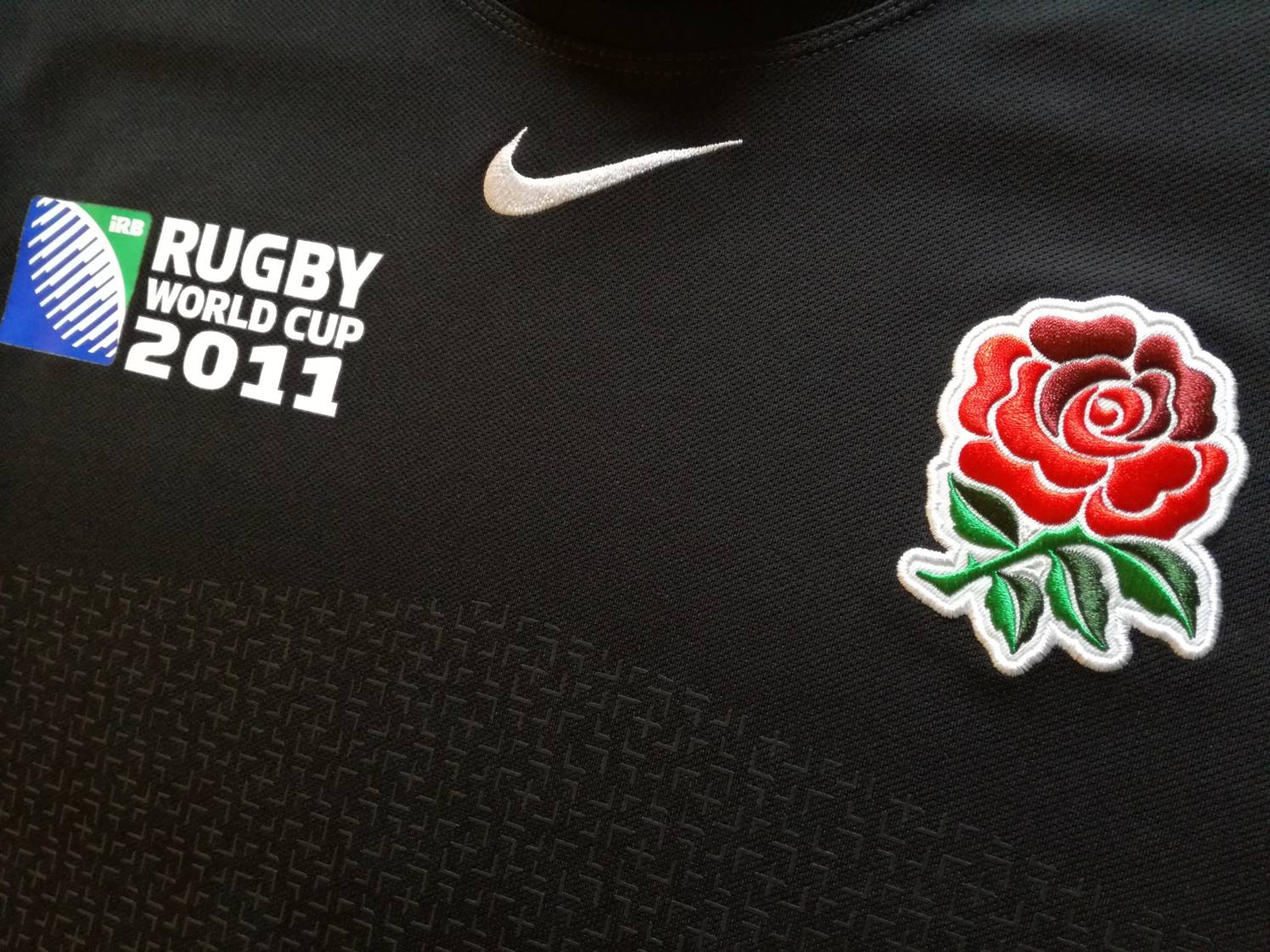 2011 England Away World Cup Pro-Fit Rugby Shirt (L)