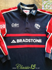 2002/03 Leicester Tigers Leisure Rugby Shirt. Navy (XL)