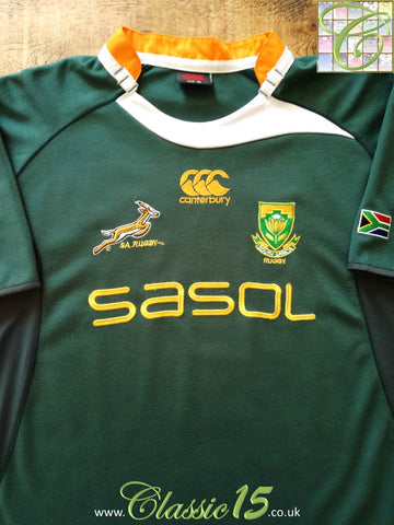 2009/10 South Africa Home Pro-Fit Supporters Rugby Shirt (XL)