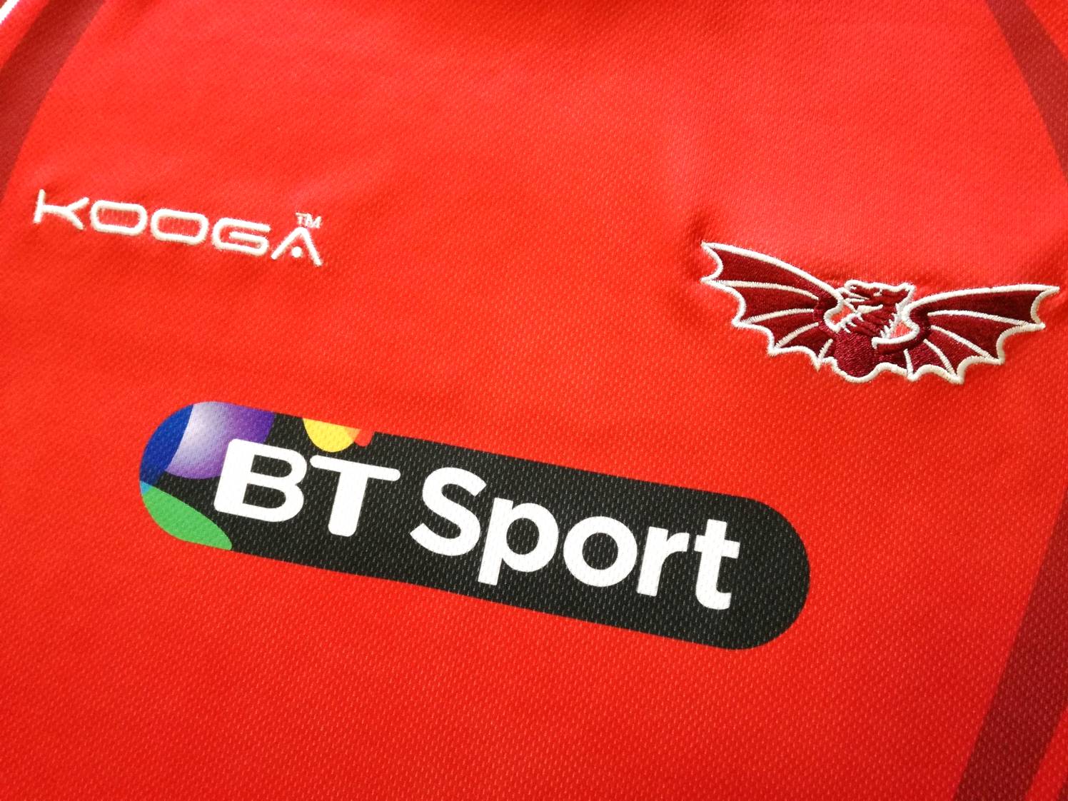 2015/16 Scarlets Home Pro12 Rugby Shirt (S)
