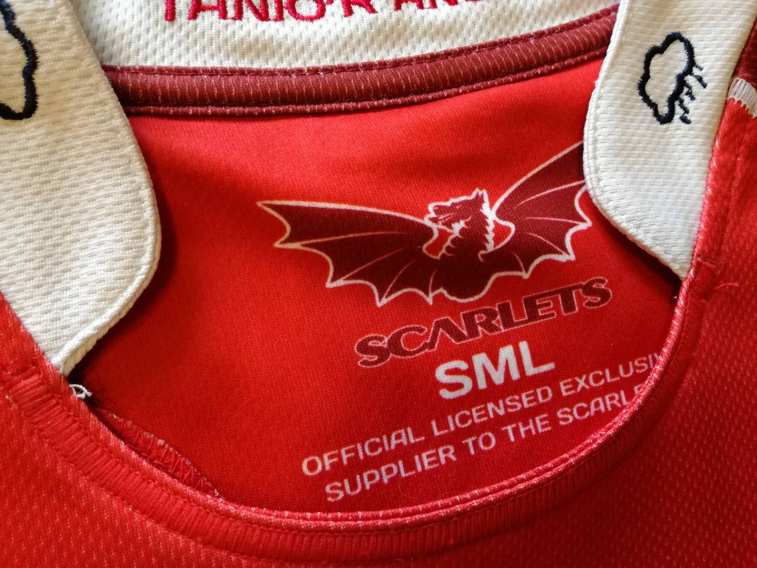 2015/16 Scarlets Home Pro12 Rugby Shirt (S)