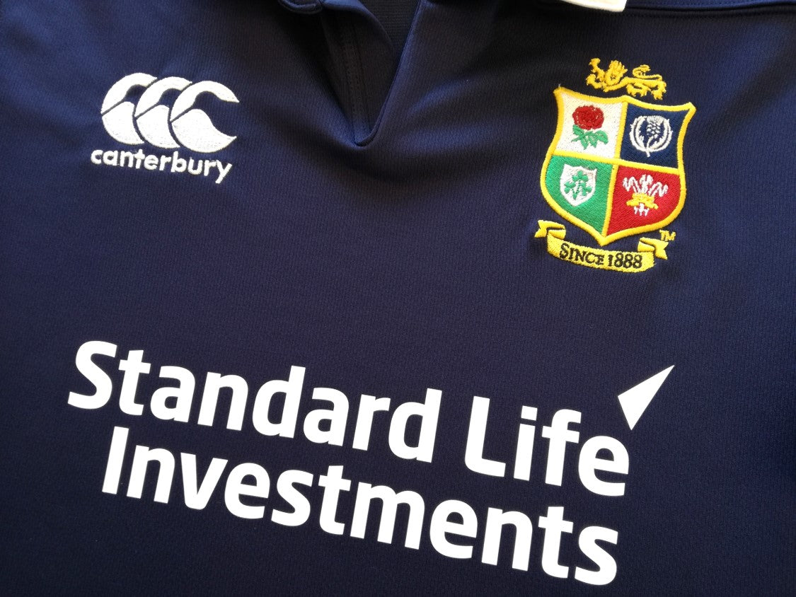2017 British & Irish Lions Vapodri+ Rugby Training Shirt - Navy (XL)