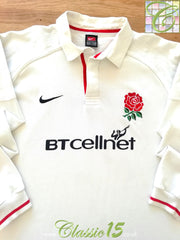 1999/00 England Home Long Sleeve Rugby Shirt