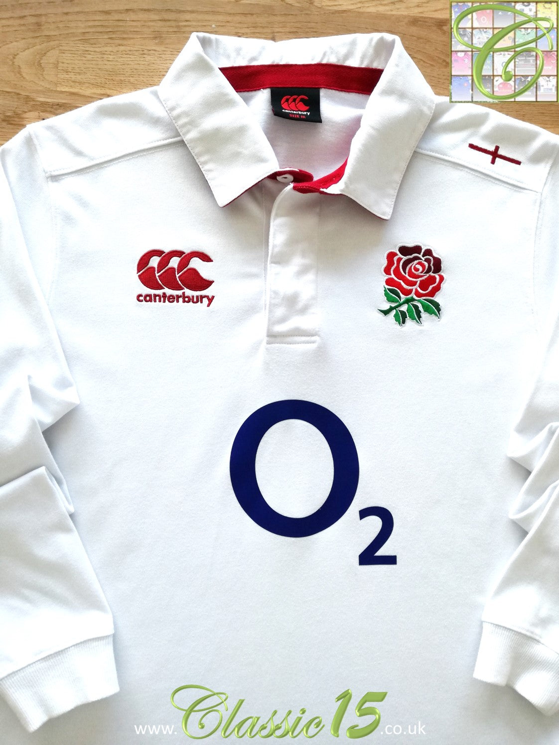 2014 England Rugby Kit 2014/15 England Home Rugby Shirt / Official Canterbury Jersey ...