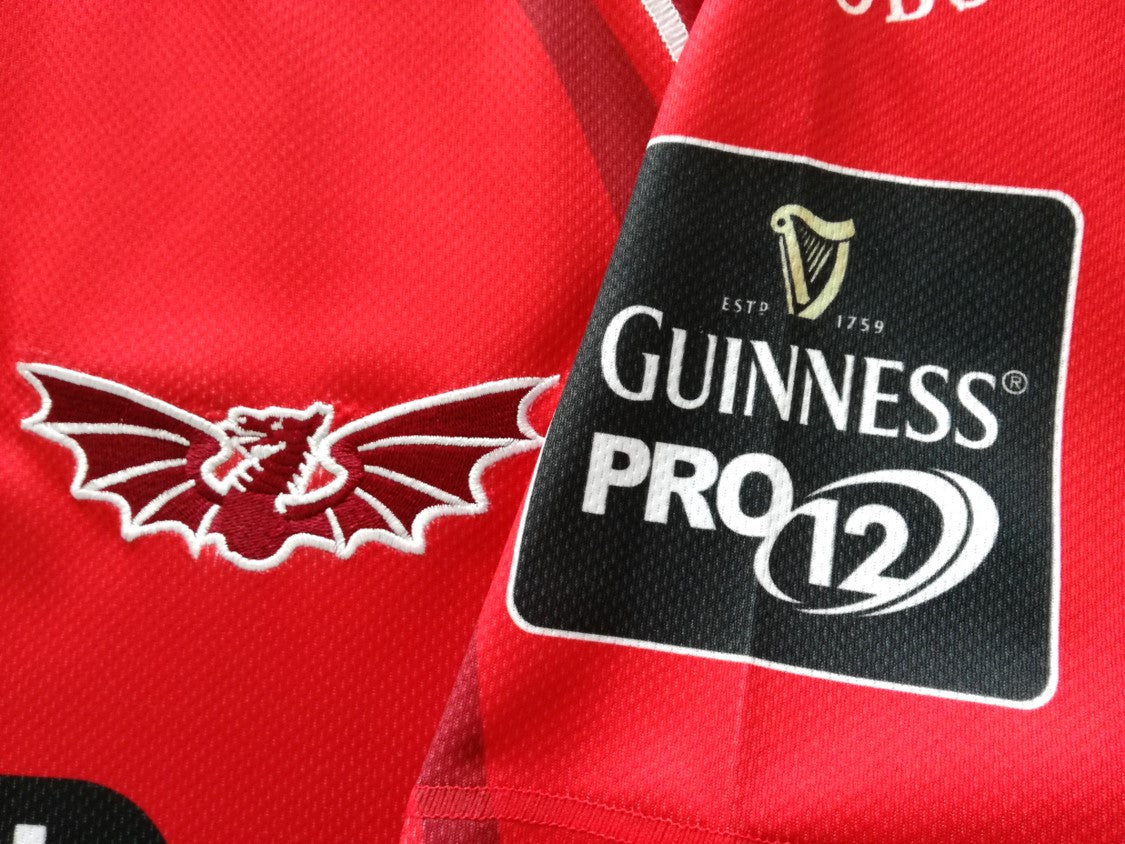 2015/16 Scarlets Home Pro12 Rugby Shirt (XL)