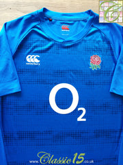 2018/19 England Rugby Training Shirt - Blue
