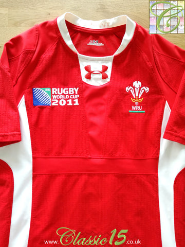 2011 Wales Home World Cup Player Issue Rugby Shirt