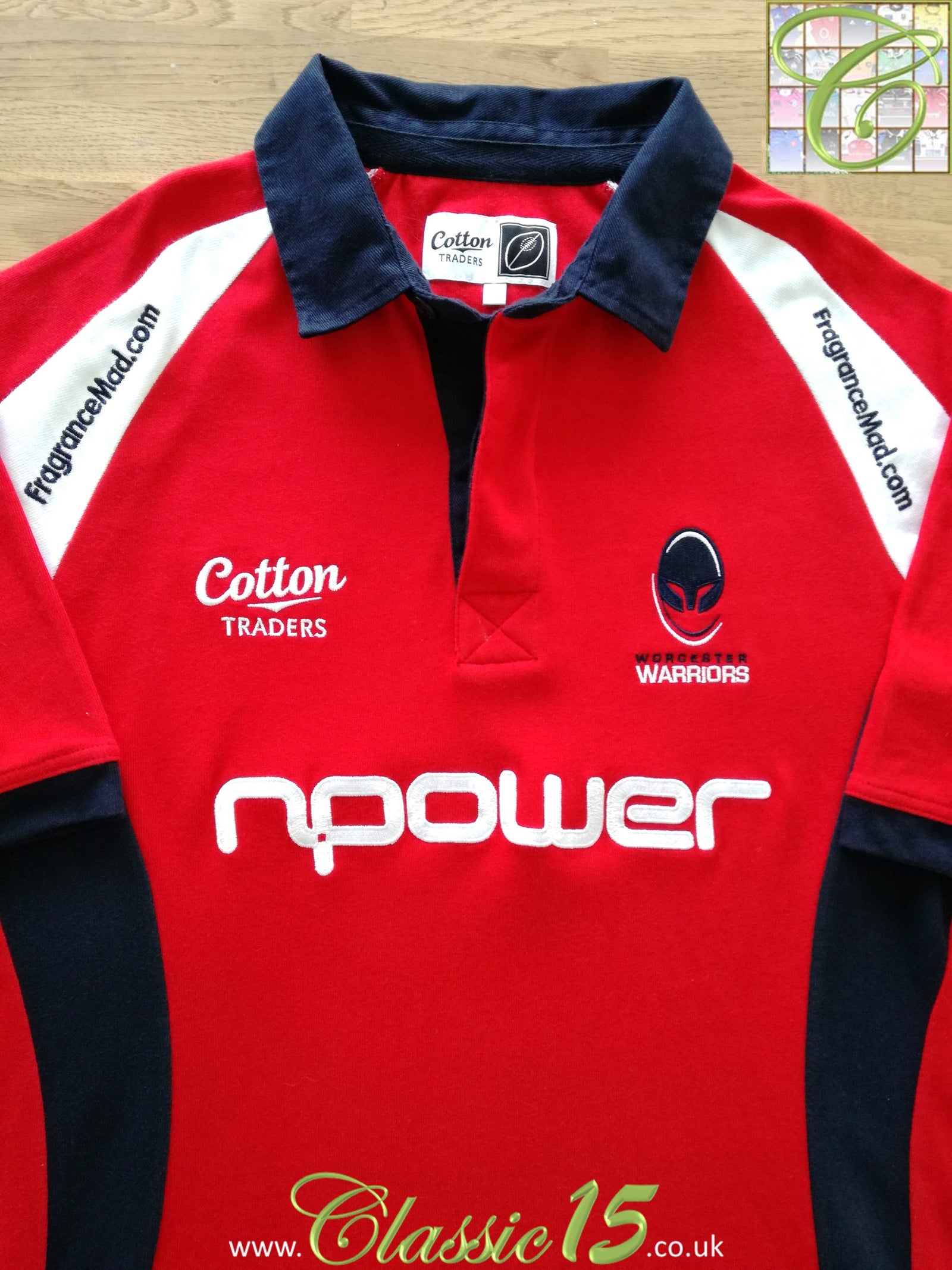 2009/10 Worcester Warriors Away Rugby Shirt (S)