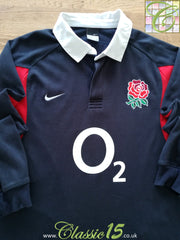 2005/06 England Away Long Sleeve Rugby Shirt