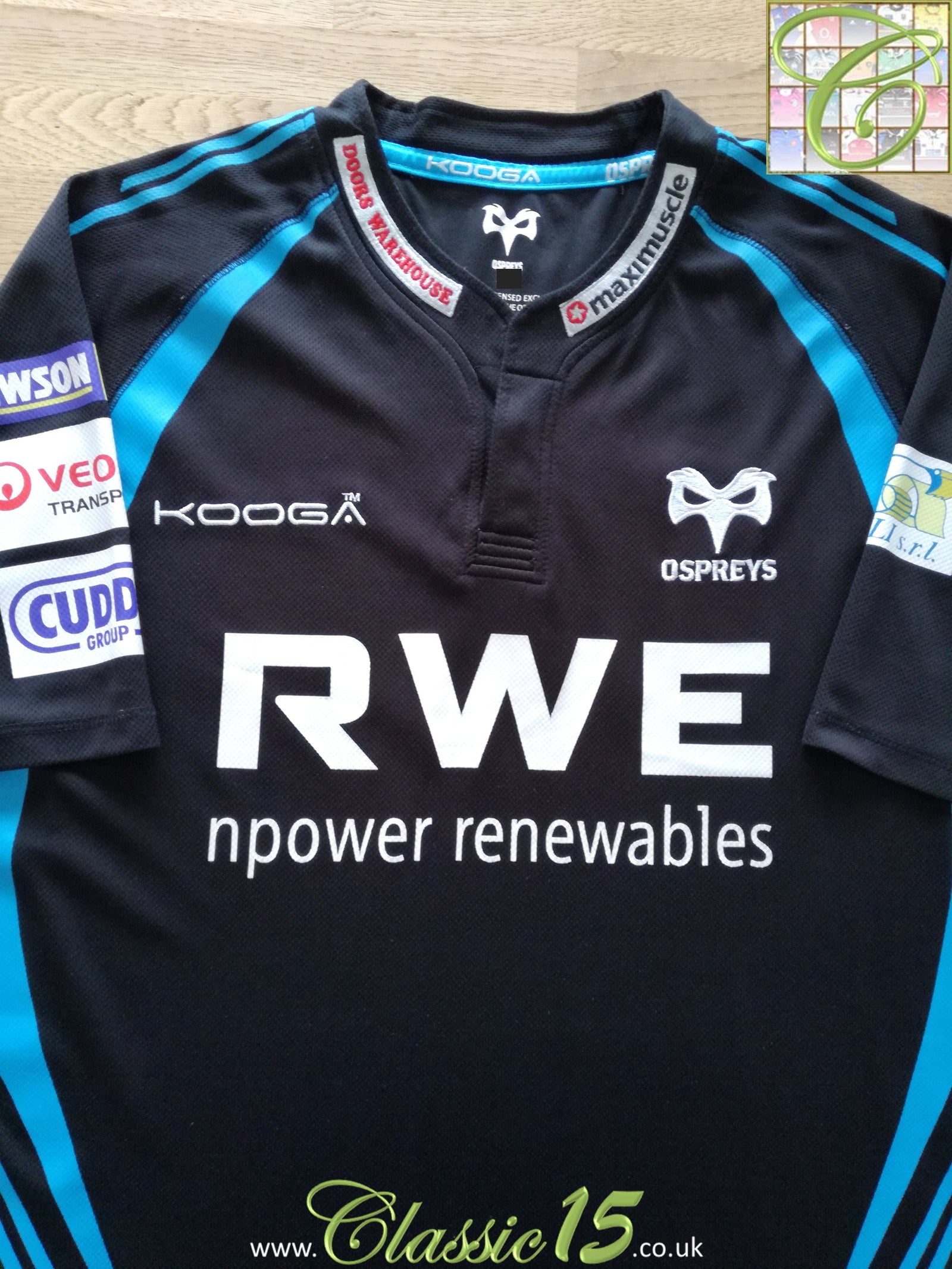 2011/12 Ospreys Home Rugby Shirt (M)