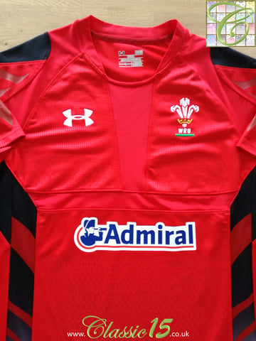 2013/14 Wales Home Pro-Fit Rugby Shirt (L)