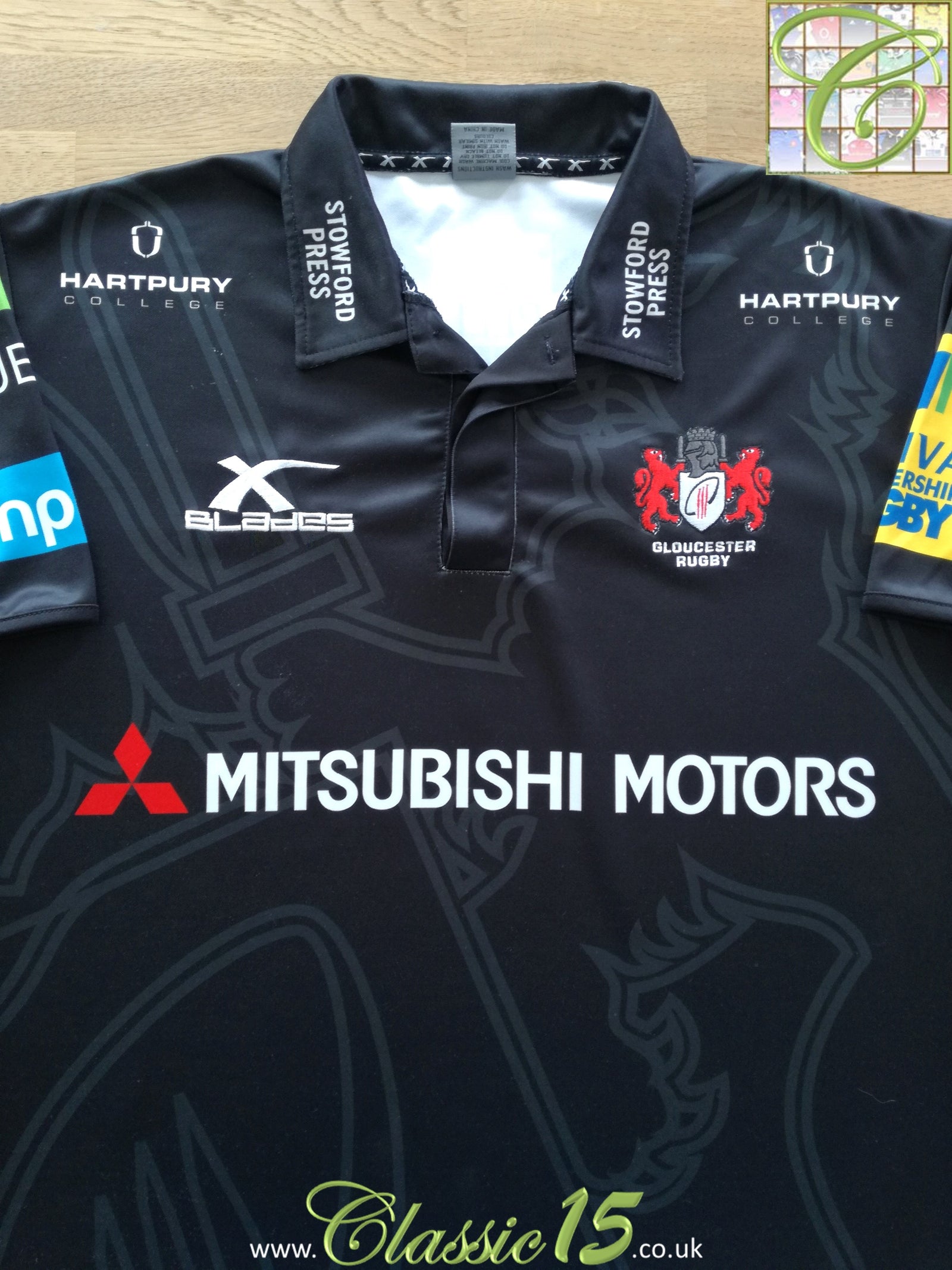 2016/17 Gloucester Away Premiership Rugby Shirt (XL)