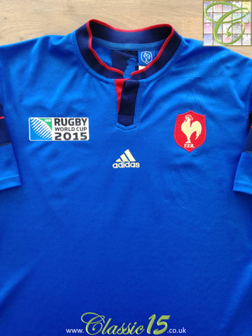 2015 France Home World Cup Rugby Shirt