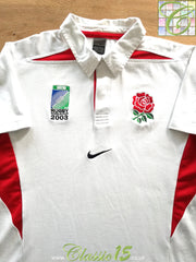 2003 England Home World Cup Rugby Shirt
