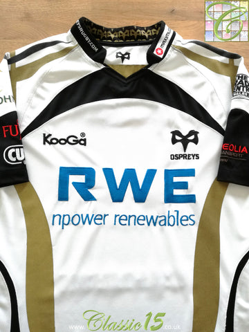 2009/10 Ospreys Away Rugby Shirt (XL)