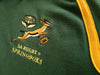 2001 South Africa Home Test Worn Rugby Shirt Matfield #4 (3XL)
