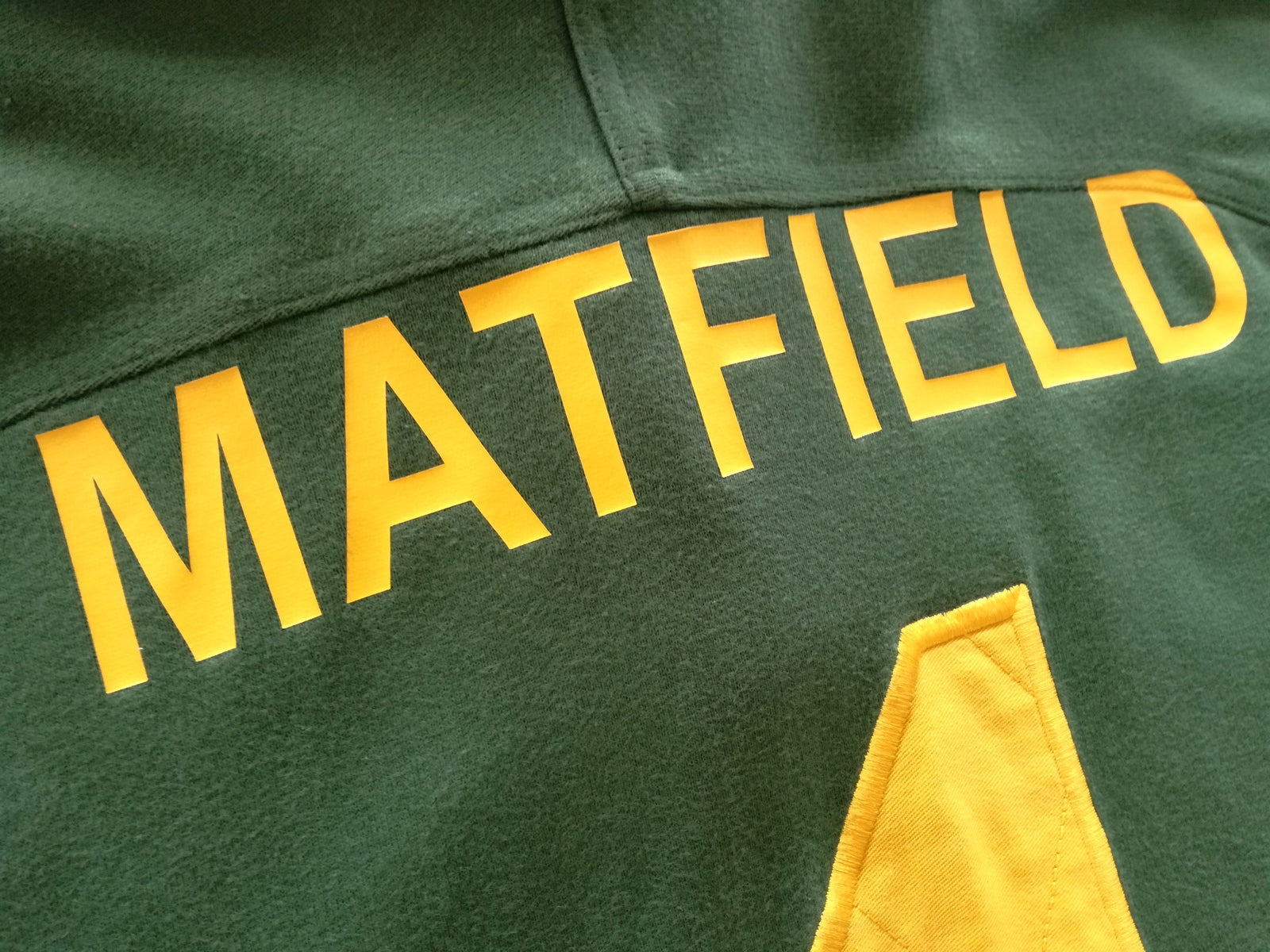 2001 South Africa Home Test Worn Rugby Shirt Matfield #4 (3XL)