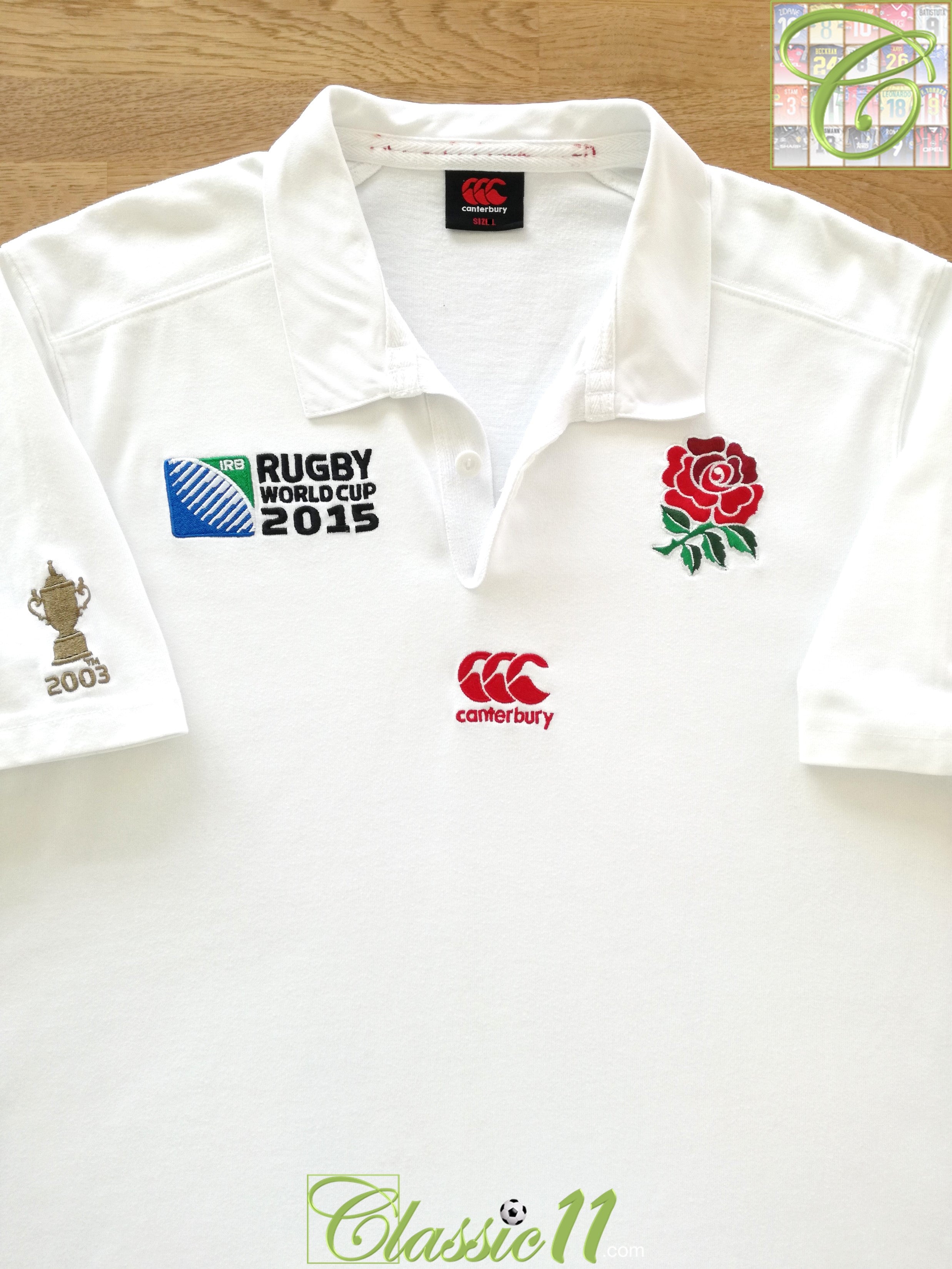 2015 England Home World Cup Rugby Shirt