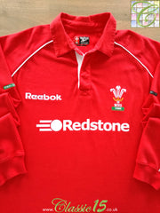 2000/01 Wales Home Long Sleeve Rugby Shirt