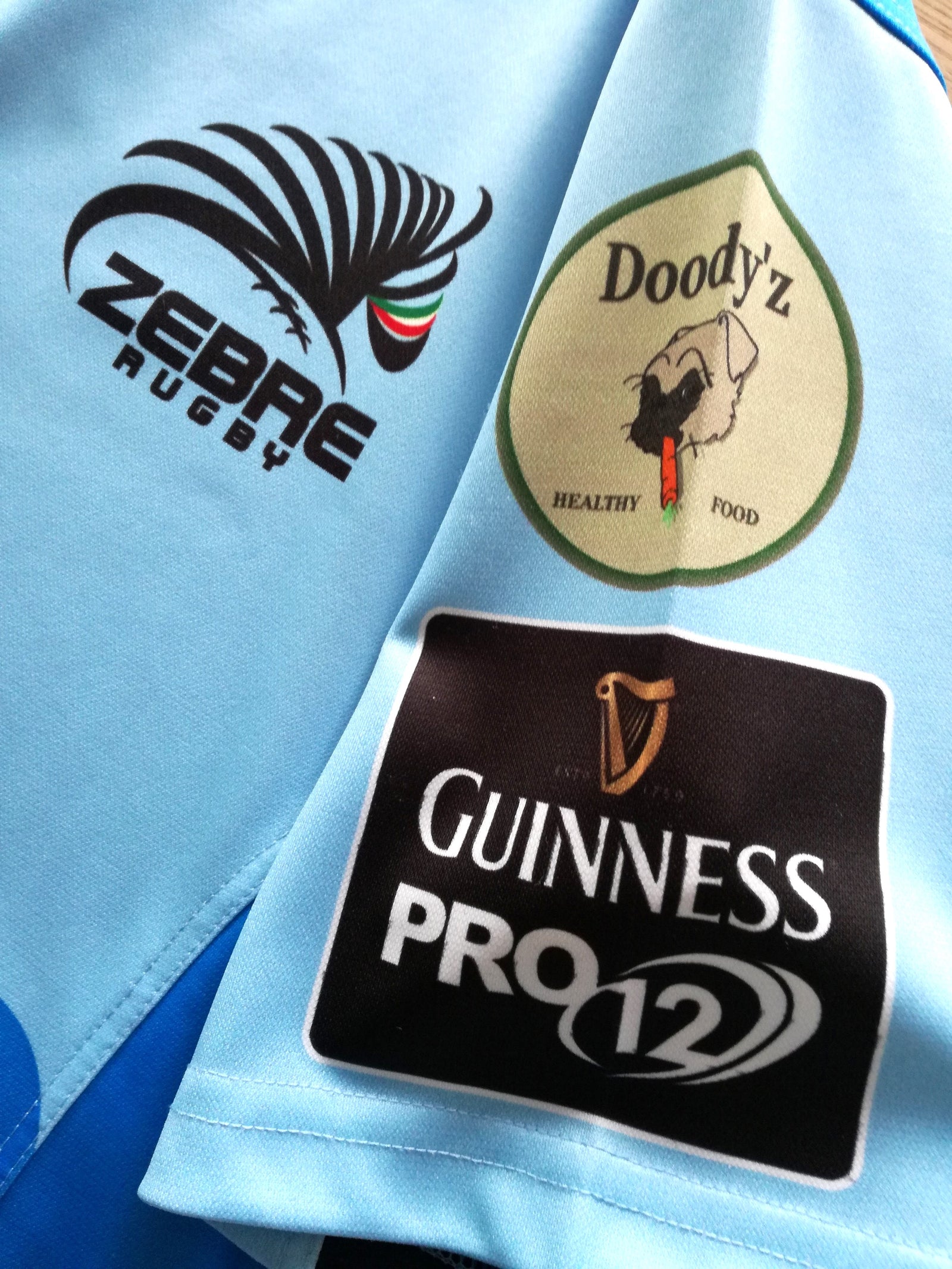 2014/15 Zebre Away Pro12 Rugby Shirt (XL)