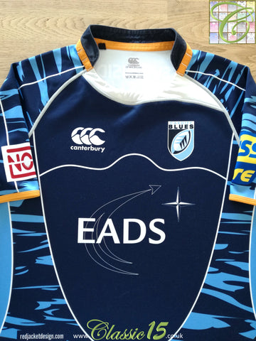 2009/10 Cardiff Blues Home Pro-Fit Rugby Shirt