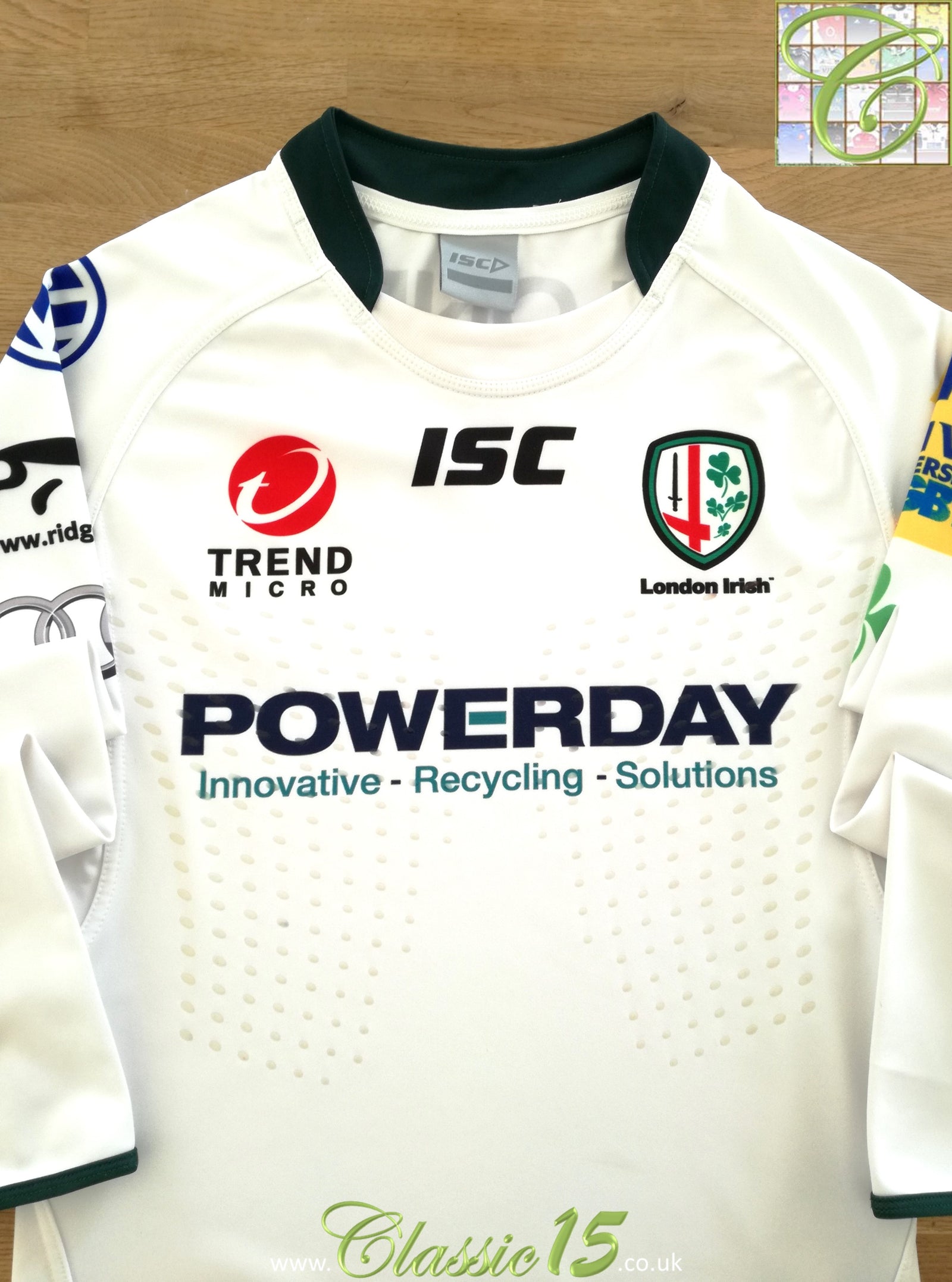 2011/12 London Irish Away Premiership Player Issue Long Sleeve Rugby Shirt