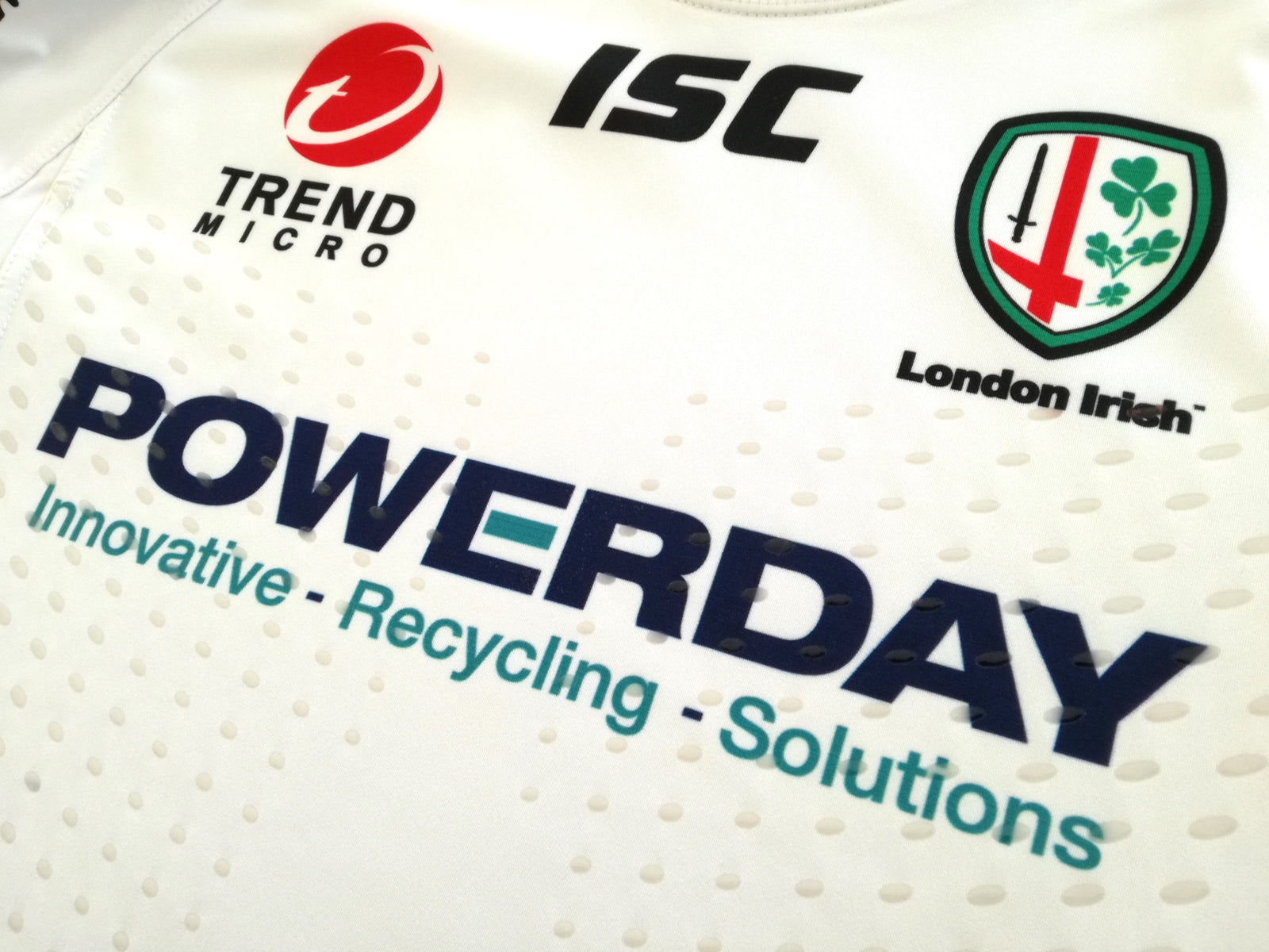 2011/12 London Irish Away Premiership Player Issue Rugby Shirt. (S)