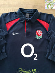 2002/03 England Away Long Sleeve Rugby Shirt