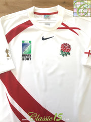 2007 England Home World Cup Pro-Fit Rugby Shirt