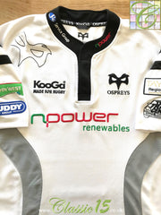 2007/08 Ospreys Away Rugby Shirt (S)
