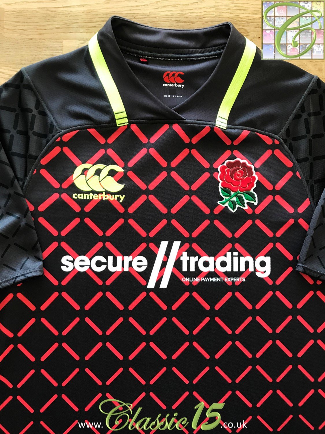 2018/19 England Sevens Away Vapodri+ Rugby Shirt