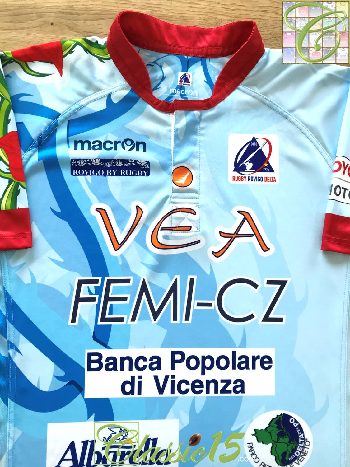 2013/14 Rovigo Delta Away Rugby Shirt (3XL)