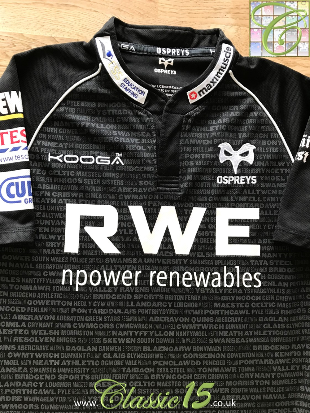 2012/13 Ospreys Home Rugby Shirt (L)